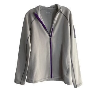 MARMOT Polartec Jacket in Gray w/ Purple Accents Size Large